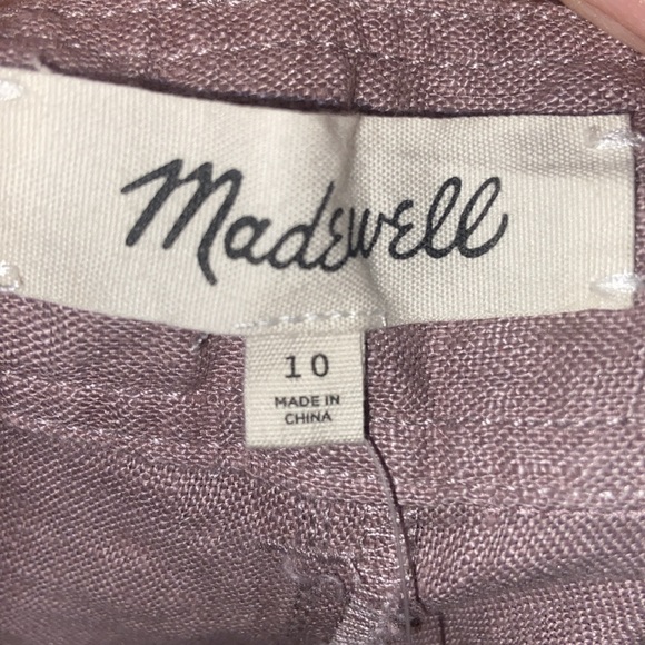 NWT Madewell Linen Long Pleated Shorts - Picture 3 of 4
